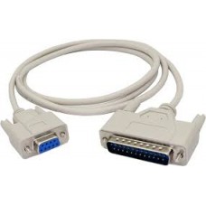 CABO RS232 COM SERIAL CABLE DB9F DB25M 1.8m RS232 CABLE COM